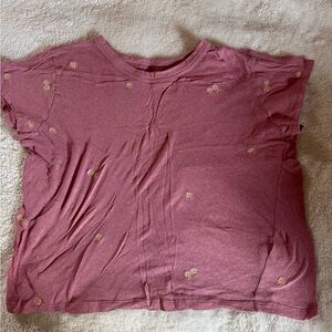 Madewell Rose-Pink Crewneck Tee